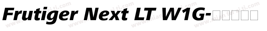 Frutiger Next LT W1G字体转换
